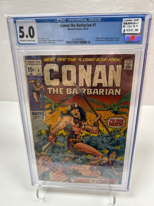 Conan The Barbarian #1 (OFF-White to White pages) {CGC 5.0}