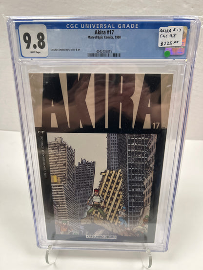 Akira #17 (White Pages) {CGC 9.8} Katsuhiro Otomo Story cover & art, 1990