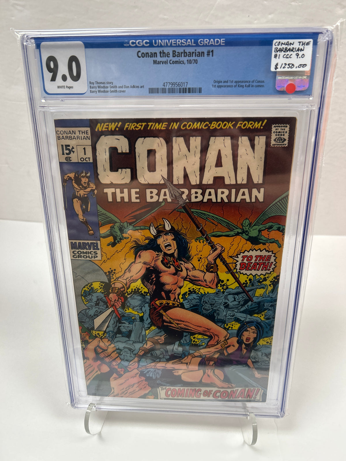 Conan The Barbarian #1 (White pages) {CGC 9.0}