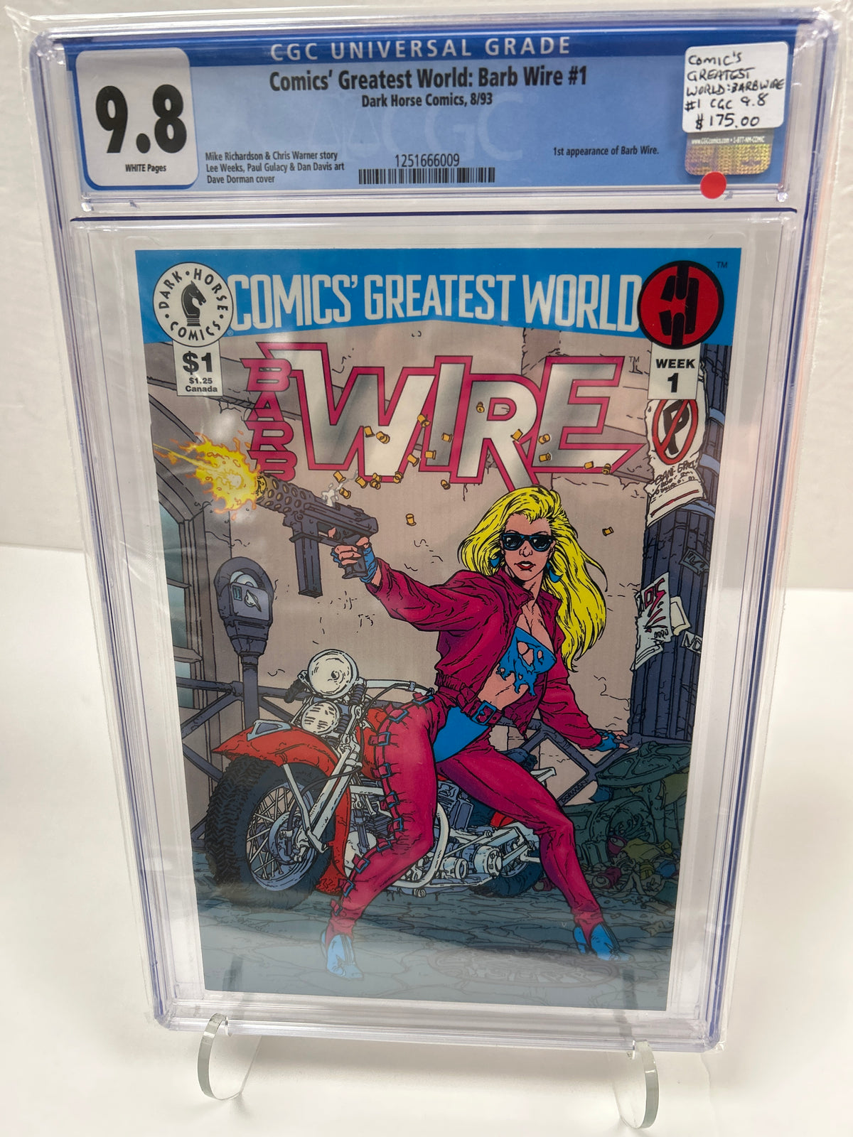 Comics' Greatest World: Barb Wire #1 (White pages) {CGC 9.8}