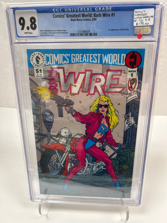 Comics' Greatest World: Barb Wire #1 (White pages) {CGC 9.8}
