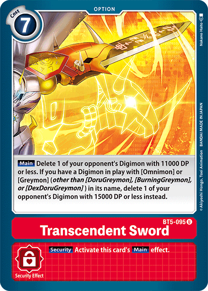 Transcendent Sword [BT5-095] [Battle of Omni]