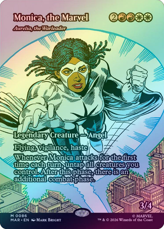 Monica, the Marvel // Aurelia, the Warleader - Source Material Showcase (Foil) (MAR)