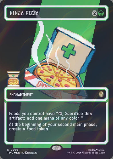 Ninja Pizza - Pixel Art (Surge Foil) (TMC) MTG Magic The Gathering