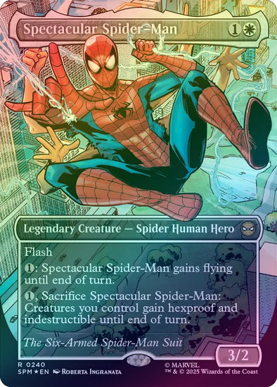 Spectacular Spider-Man - The Six-Armed Spider-Man Suit (240) (Textured Foil) (SPM) MTG Magic