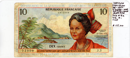 Institute D'epartements Doutre-mer Republique Francaise {Pick 8a} Fine