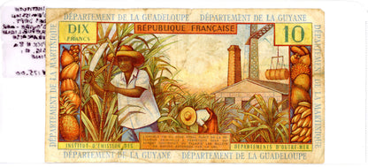 Institute D'epartements Doutre-mer Republique Francaise {Pick 8a} Fine