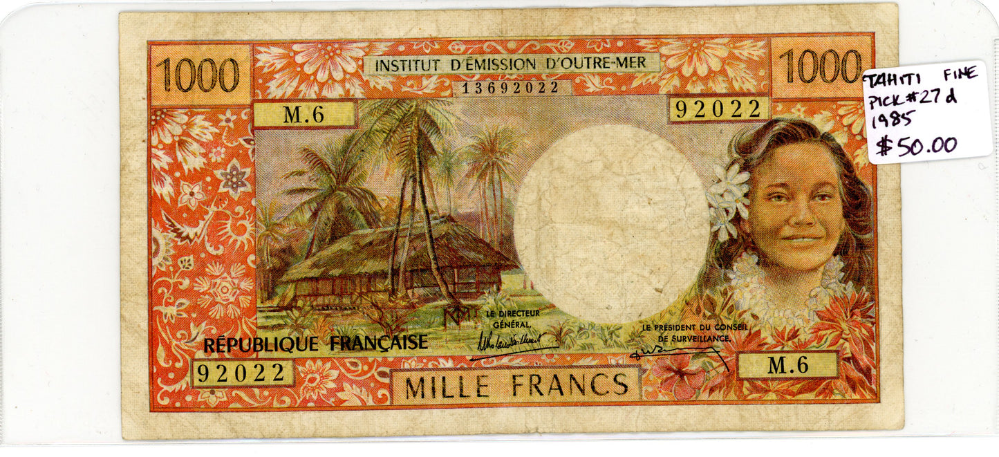 Tahiti 1985 {Pick #27d} Fine