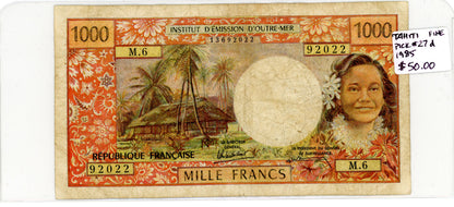Tahiti 1985 {Pick #27d} Fine