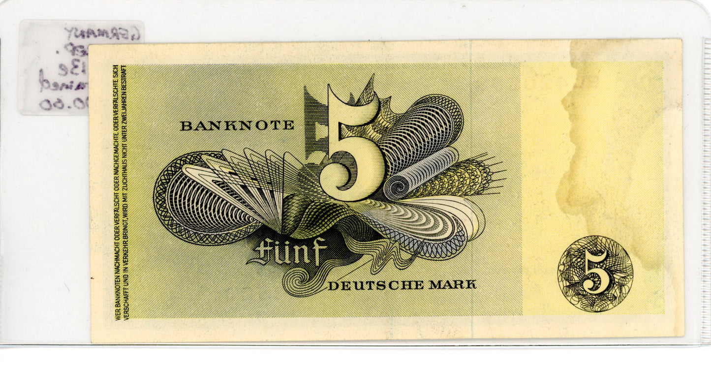 Germany - Fed.Rep. {Pick #13e} VF Stained