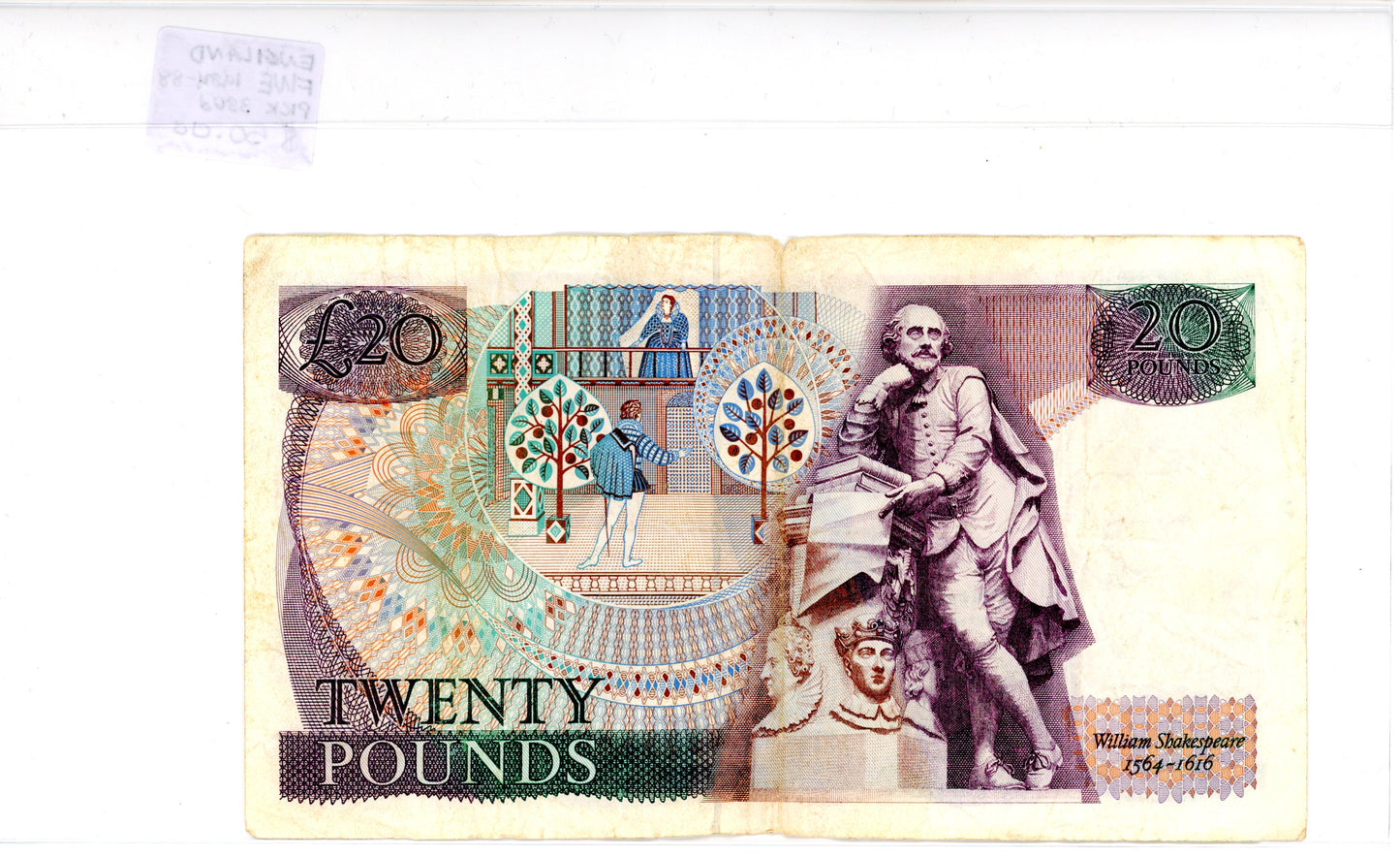 England Fine {Pick #330d} 1984-88