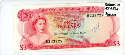 Bahamas {Pick #28a} VF