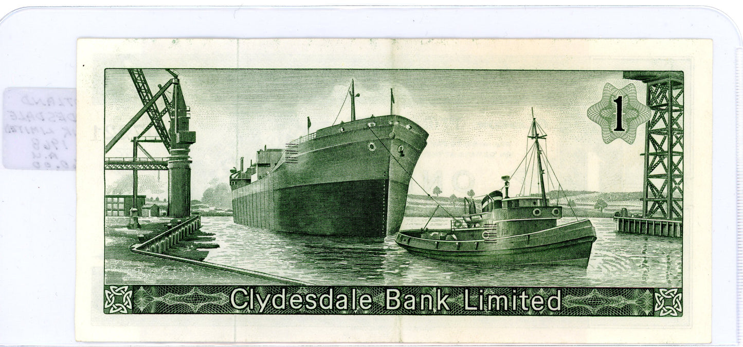 Scotland Clydesdale bank Limited 1968 A.U.