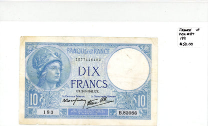 France 1941 {Pick #84} VF