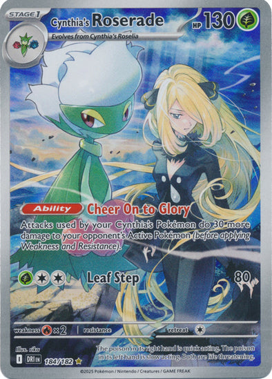 Cynthia's Roserade (184/182) [Scarlet & Violet: Destined Rivals]