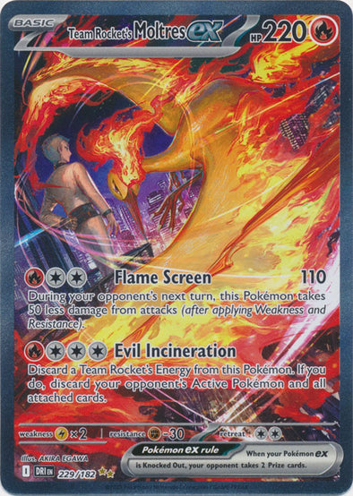 Team Rocket's Moltres ex (229/182) [Scarlet & Violet: Destined Rivals]
