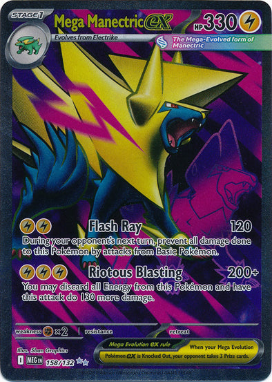 Mega Manectric ex - 158/132 - Full Art Ultra Rare