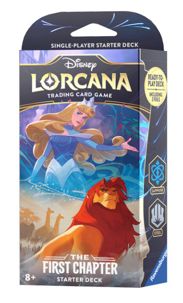 DISNEY LORCANA: THE FIRST CHAPTER - STARTER DECKS - SAPPHIRE & STEEL