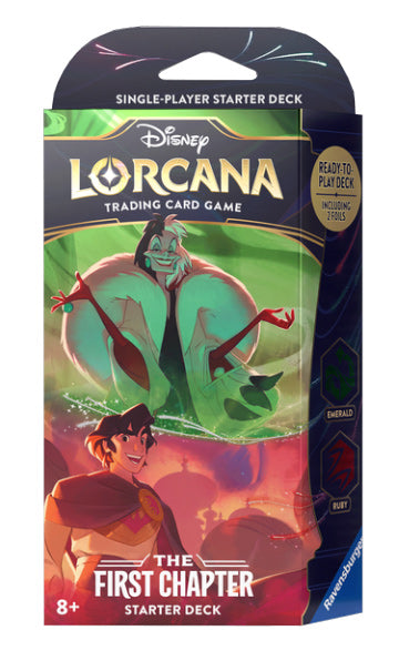 DISNEY LORCANA: THE FIRST CHAPTER - STARTER DECKS - EMERALD & RUBY