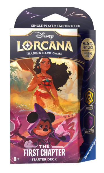 DISNEY LORCANA: THE FIRST CHAPTER - STARTER DECKS - AMBER & AMETHYST