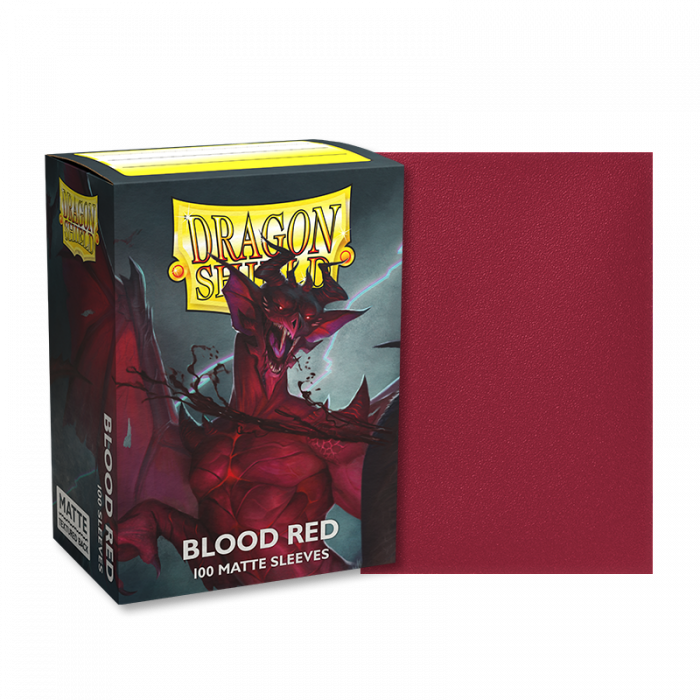 DRAGON SHIELD SLEEVES MATTE BLOOD RED