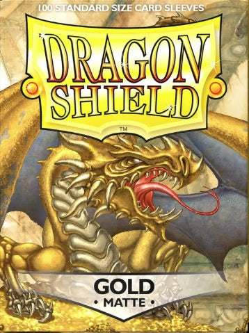 DRAGON SHIELD SLEEVES MATTE GOLD
