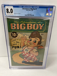 Adventures of Big Boy #1 graded CGC 8.0 OW/W pages 1956 Atlas Comics Everett