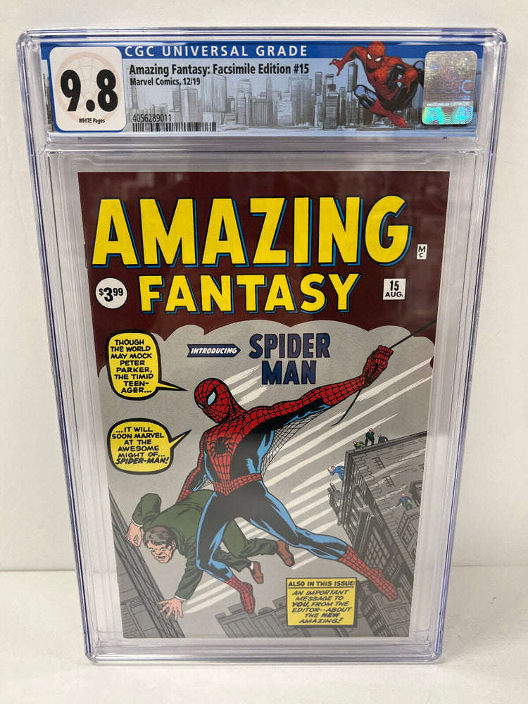 Amazing Fantasy: Facsimile Edition #15 - Marvel, 12/2019 - CGC 9.8 WHITE PAGES