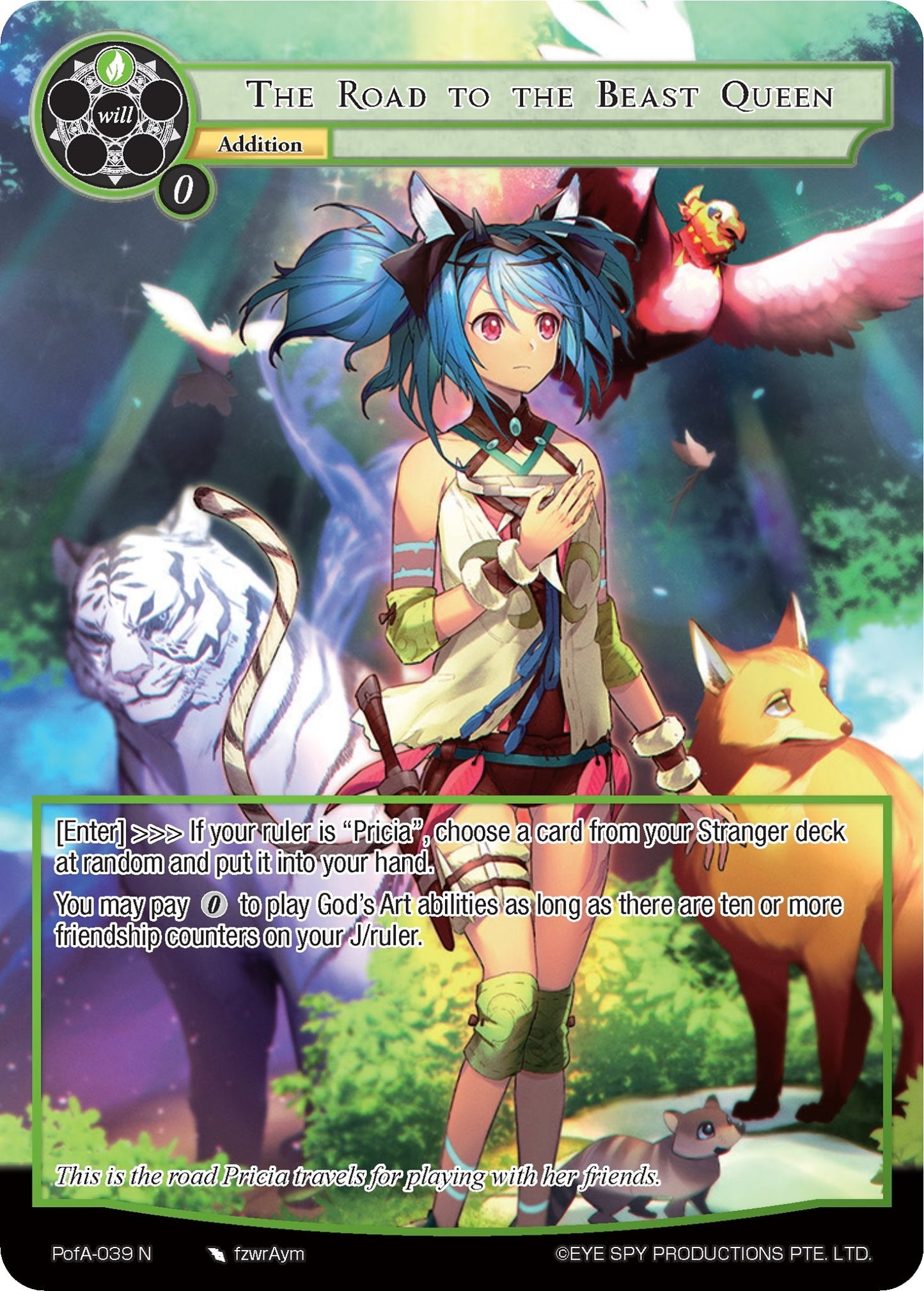 The Road to the Beast Queen (Full Art) (PofA-039) [Alice Origin IV: Prologue of Attoractia]