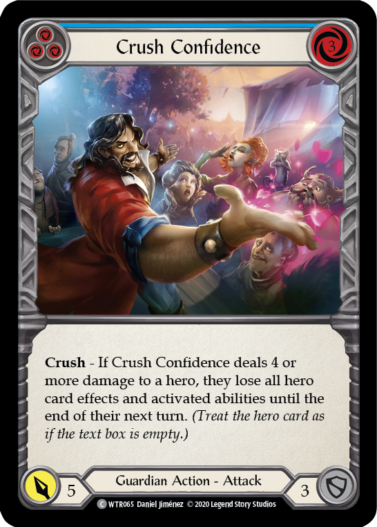 Crush Confidence (Blue) [U-WTR065] (Welcome to Rathe Unlimited)  Unlimited Rainbow Foil