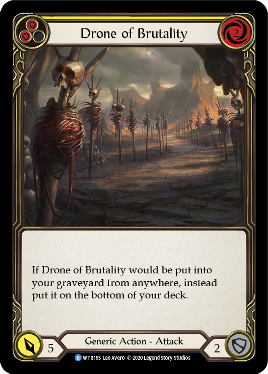 Drone of Brutality (Yellow) [U-WTR165] (Welcome to Rathe Unlimited)  Unlimited Rainbow Foil