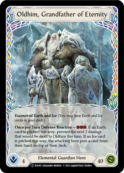 Oldhim, Grandfather of Eternity // Shiver [U-ELE001] (Tales of Aria Unlimited)  Unlimited Normal