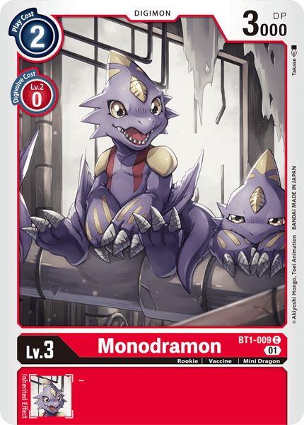Monodramon [BT1-009] (Alternative Art) [Starter Deck: Gallantmon]