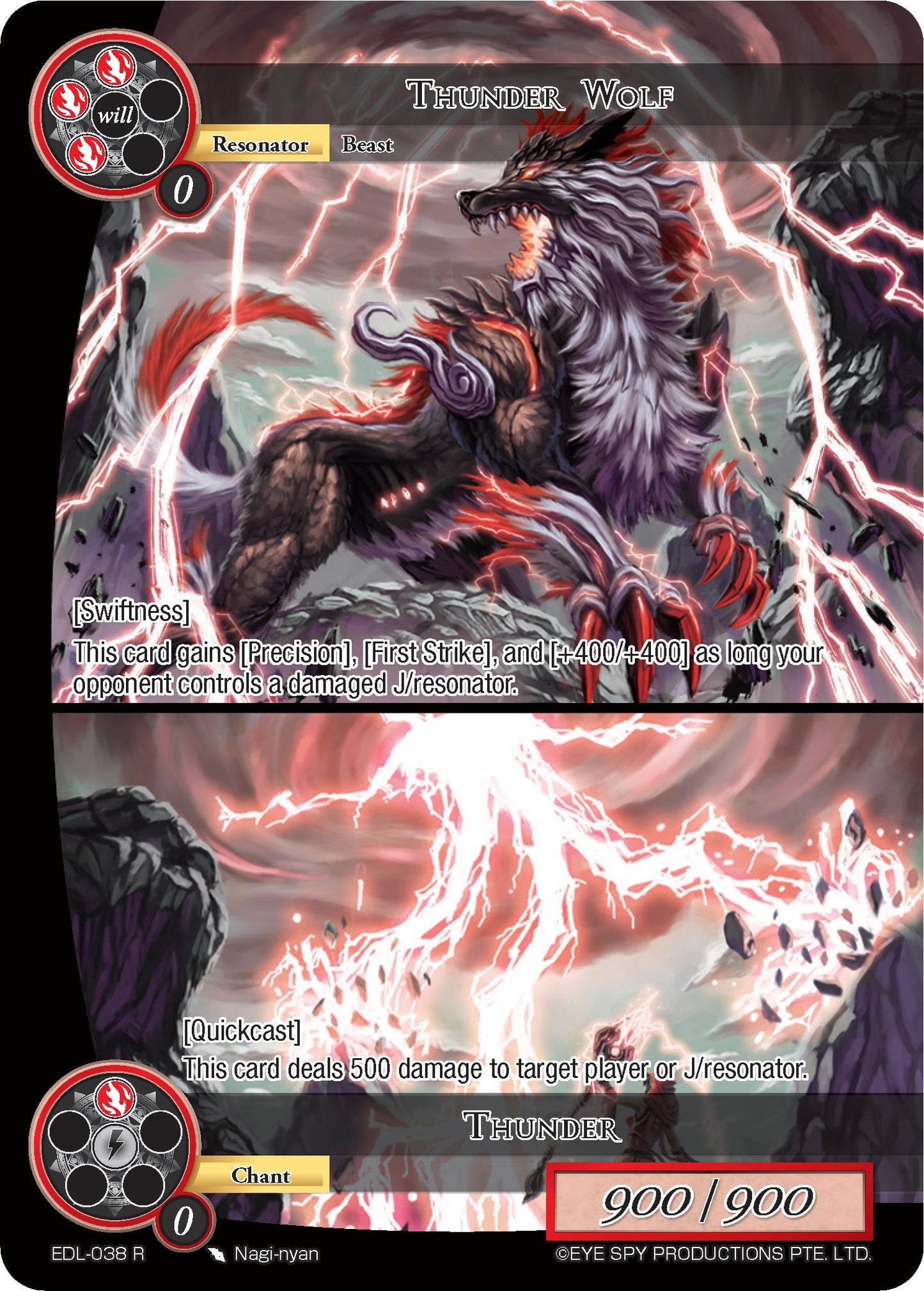 Thunder Wolf // Thunder (EDL-038) [The Epic of the Dragon Lord]
