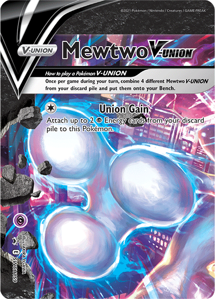 Mewtwo V-Union (SWSH159) (All 4 cards) [Sword & Shield: Black Star Promos]