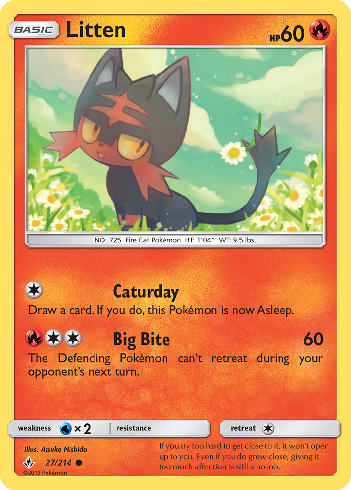 Litten (27/214) [Sun & Moon: Unbroken Bonds]