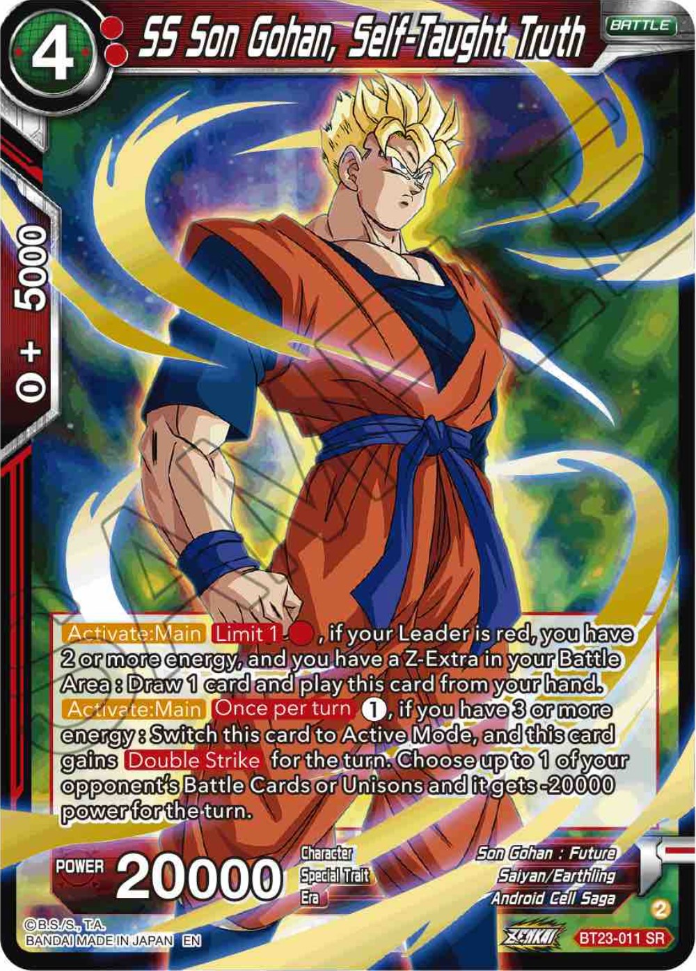 SS Son Gohan, Self-Taught Truth (BT23-011) [Perfect Combination]