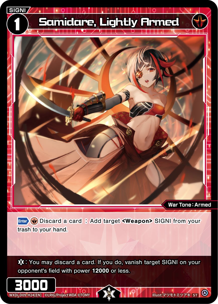 Samidare, Lightly Armed (WXDi-D09-H24[EN]) [Super Diva Deck: Double Heroines]