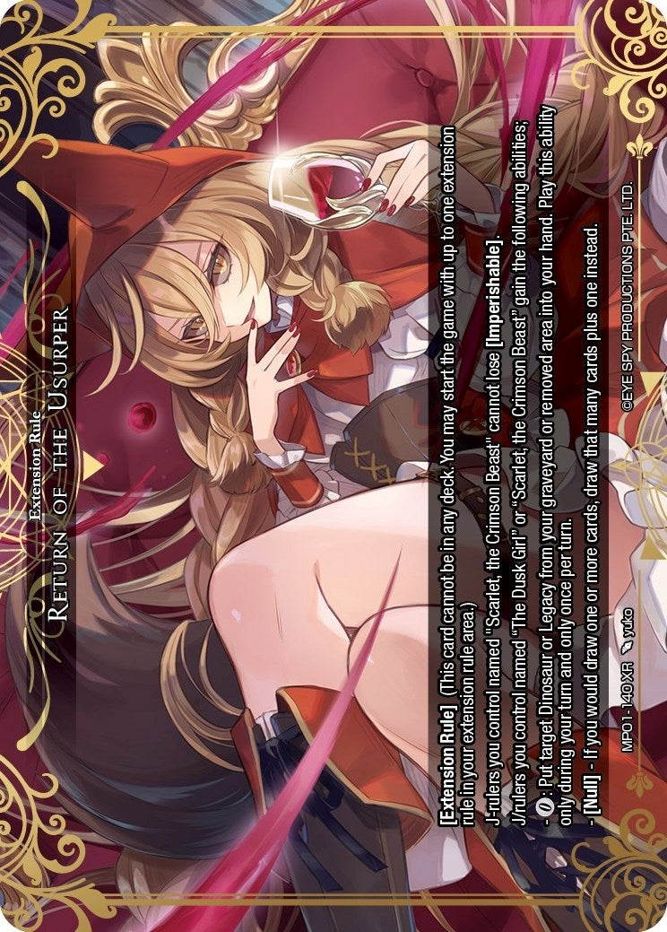 Return of the Usurper (MP01-140 XR) [Masterpiece "Pilgrim-Memories"]