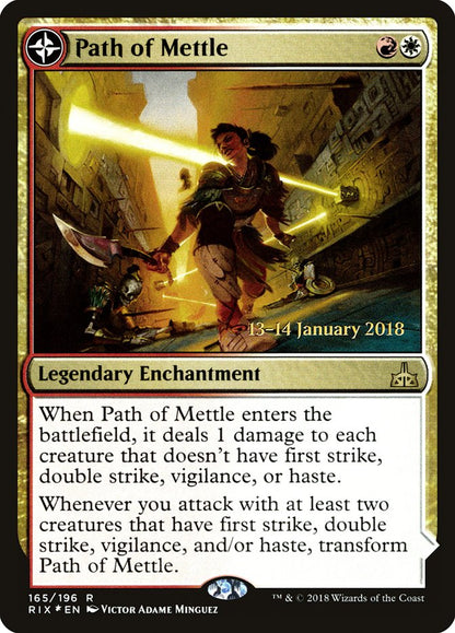 Path of Mettle // Metzali, Tower of Triumph [Rivals of Ixalan Prerelease Promos]