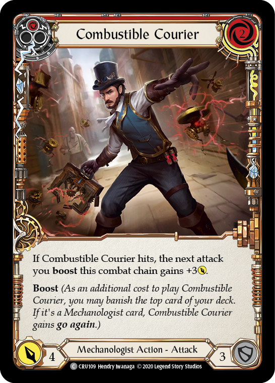 Combustible Courier (Red) [CRU109] (Crucible of War)  1st Edition Normal