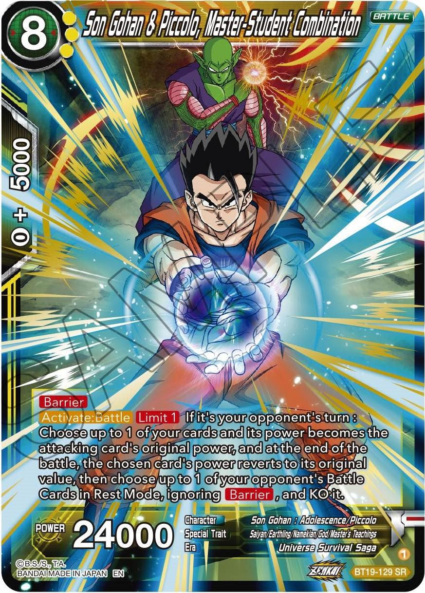 Son Gohan & Piccolo, Master-Student Combination (BT19-129) [Fighter's Ambition]