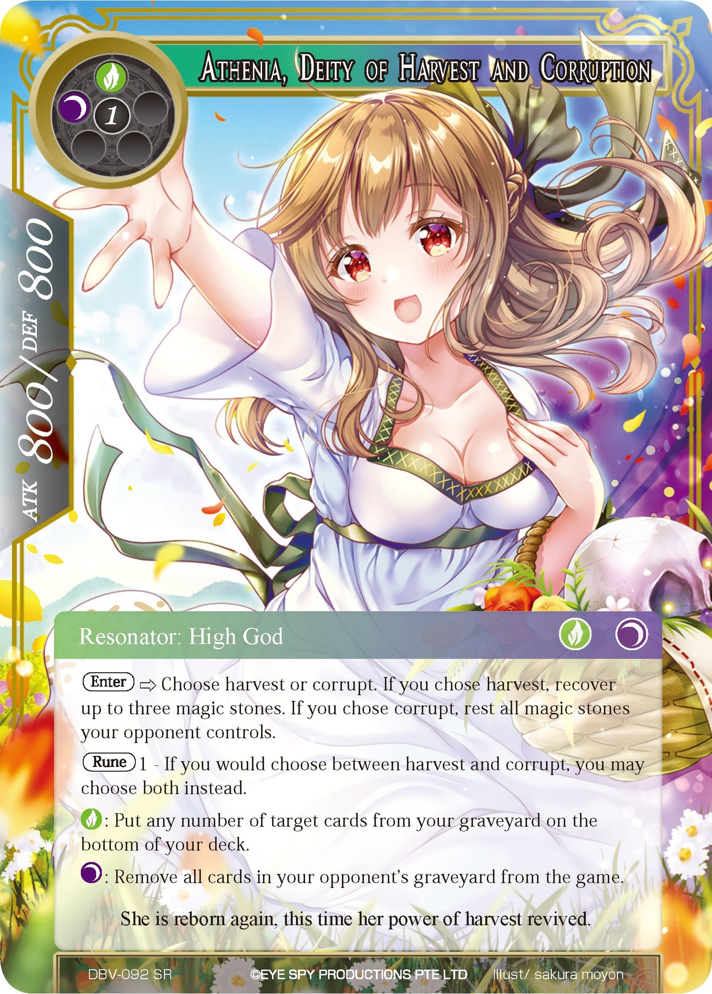 Athenia, Deity of Harvest and Corruption (DBV-092) [The Decisive Battle of Valhalla]
