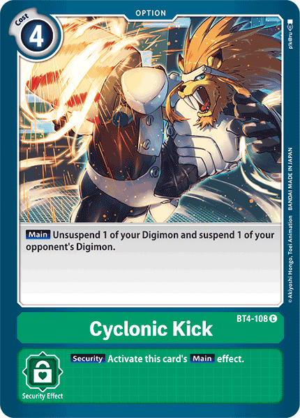 Cyclonic Kick [BT4-108] [Great Legend]