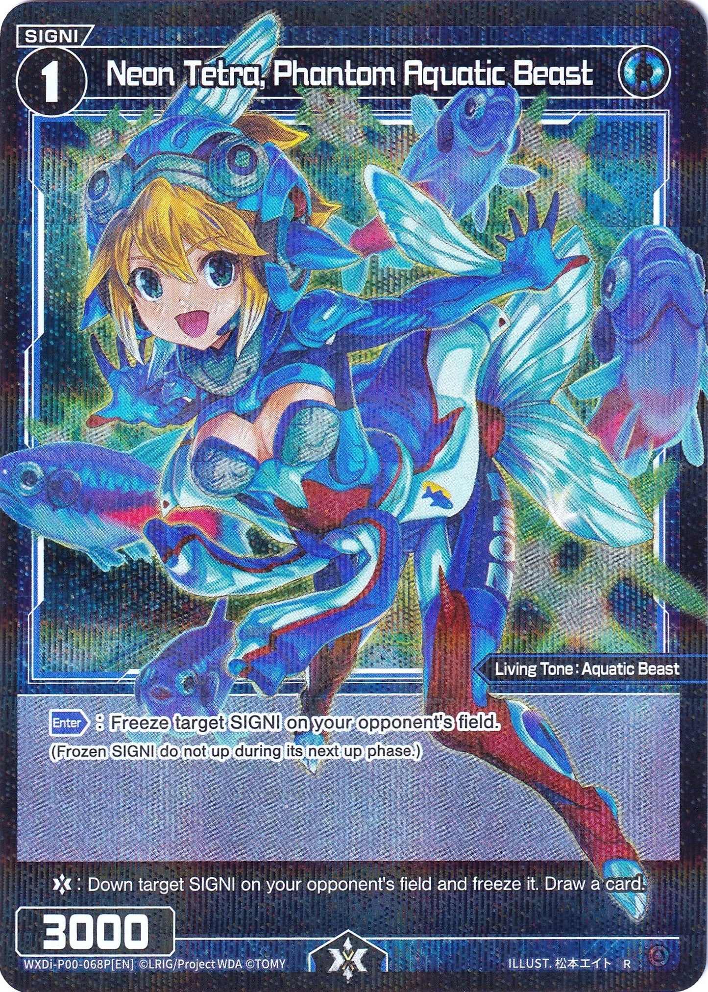 Neon Tetra, Phantom Aquatic Beast (Parallel Foil) (WXDi-P00-068P) [Interlude Diva]