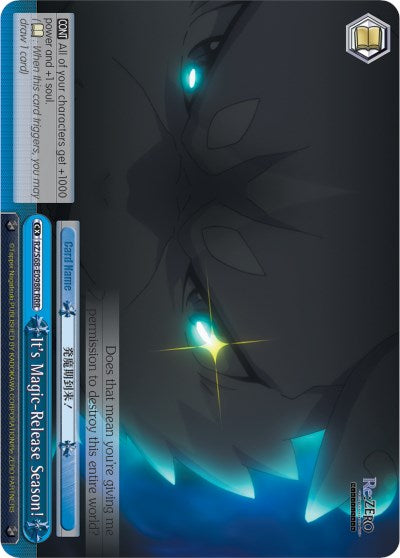 It's Magic-Release Season! (RZ/S68-E098R RRR) [Re:ZERO Memory Snow]