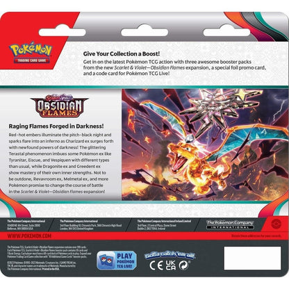 Scarlet & Violet: Obsidian Flames - 3-Pack Blisters