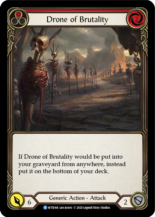 Drone of Brutality (Red) [U-WTR164] (Welcome to Rathe Unlimited)  Unlimited Rainbow Foil