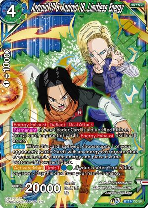 Android 17 & Android 18, Limitless Energy (BT17-135) [Ultimate Squad]