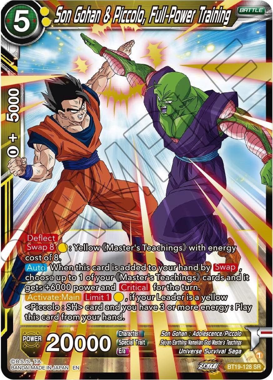 Son Gohan & Piccolo, Full-Power Training (BT19-128) [Fighter's Ambition]
